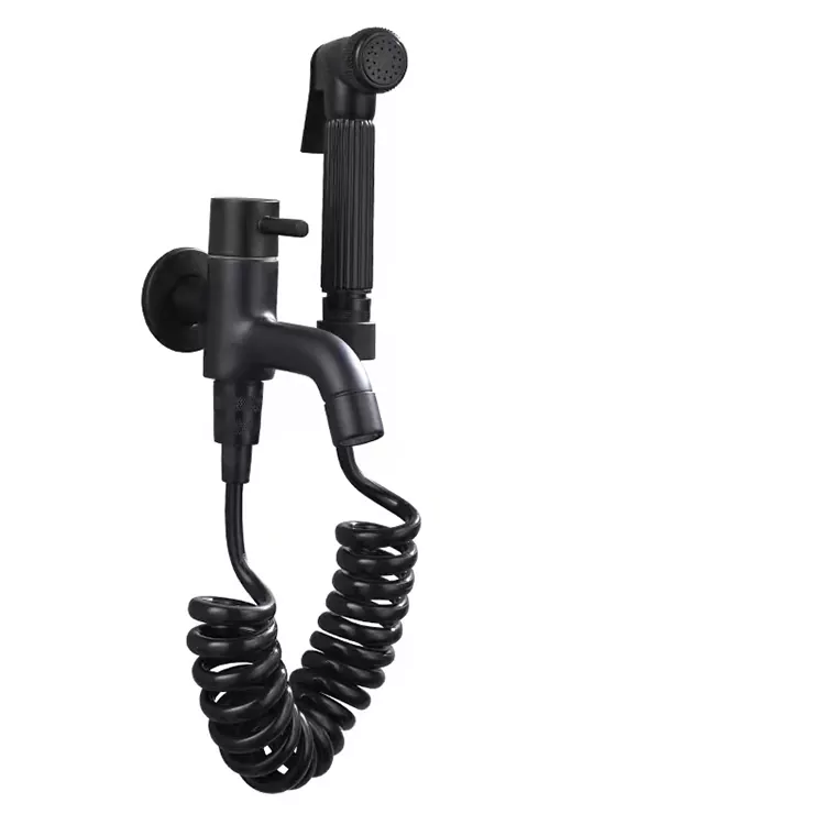 Black Toilet Companion Press-Type Gun Spray