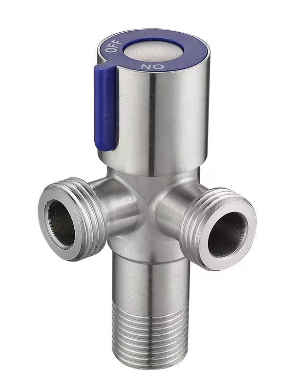 Blue Handle 90° Dual Outlet ວາວສາມທາງ