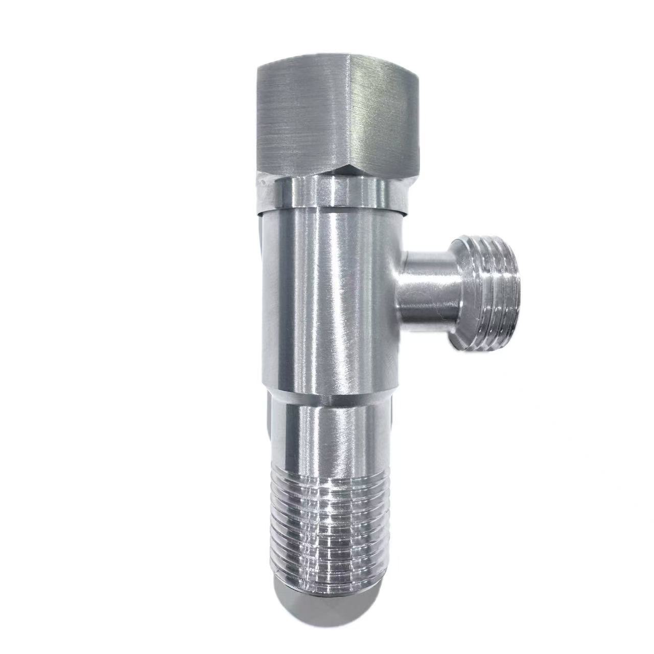Brushed Stainless Steel ຫ້ອງນ້ໍາວາວມຸມ Brushed Stainless Steel ຫ້ອງນ້ໍາວາວມຸມ