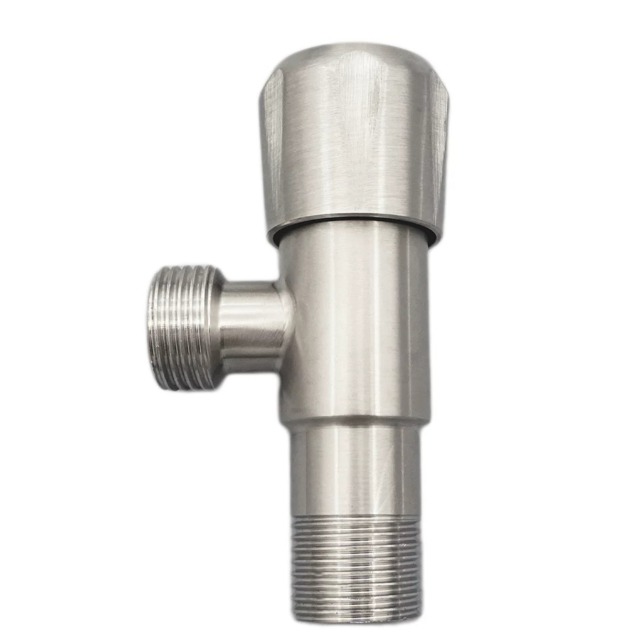 Brushed Stainless Steel Universal Hot And Cold Water Inlet Angle Valve