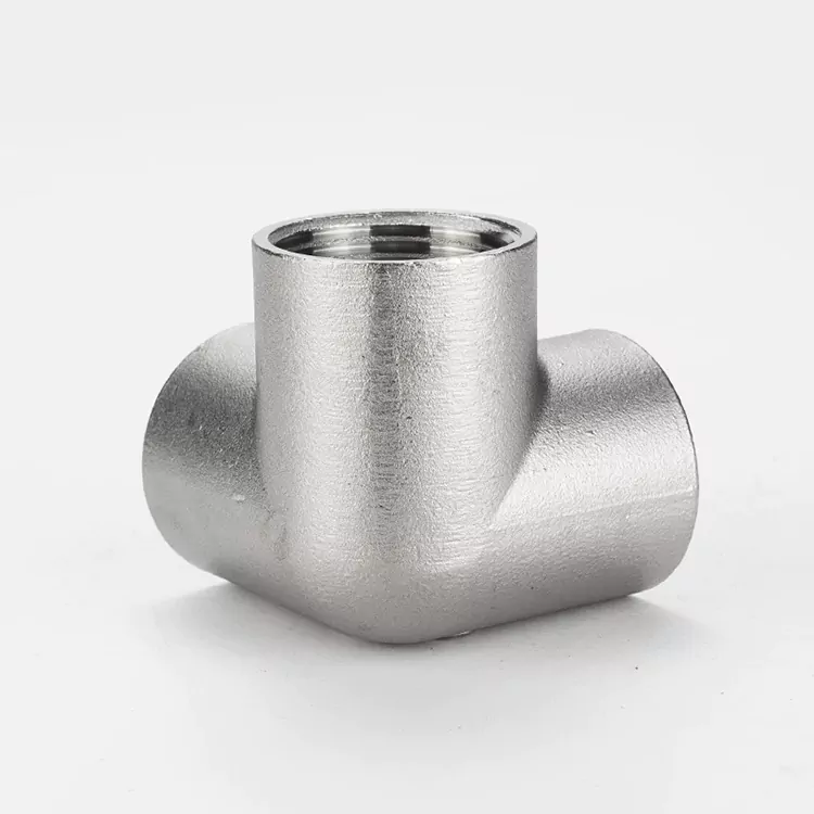 BSP Stainless Steel 3D Tee ທໍ່ Fitting