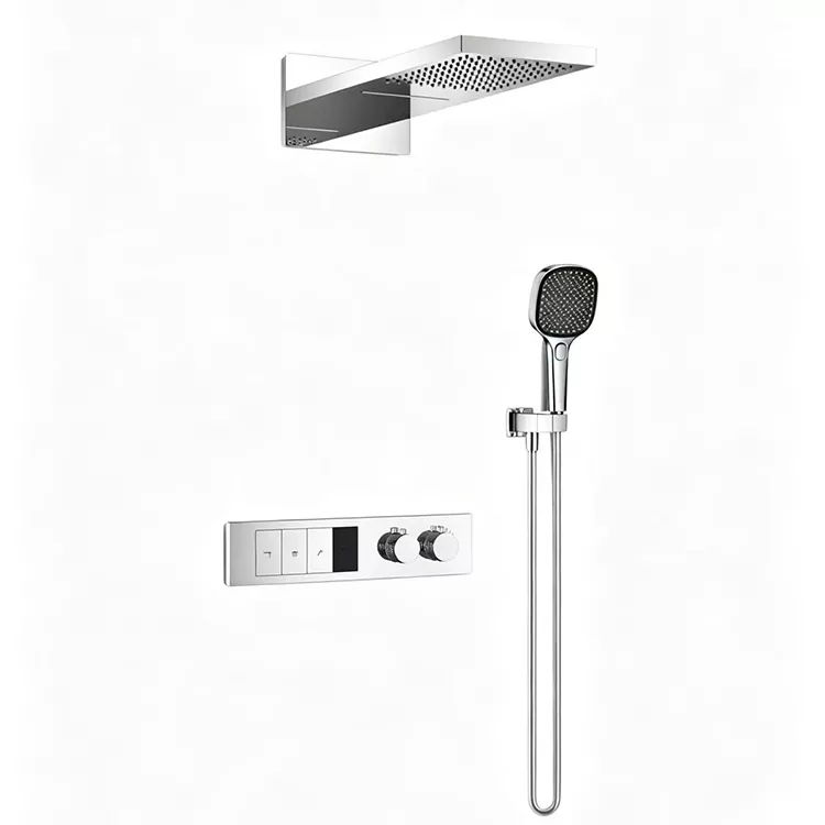 Concealed Thermostatic Overhead Shower ແລະຊຸດອາບນ້ໍາ Handheld