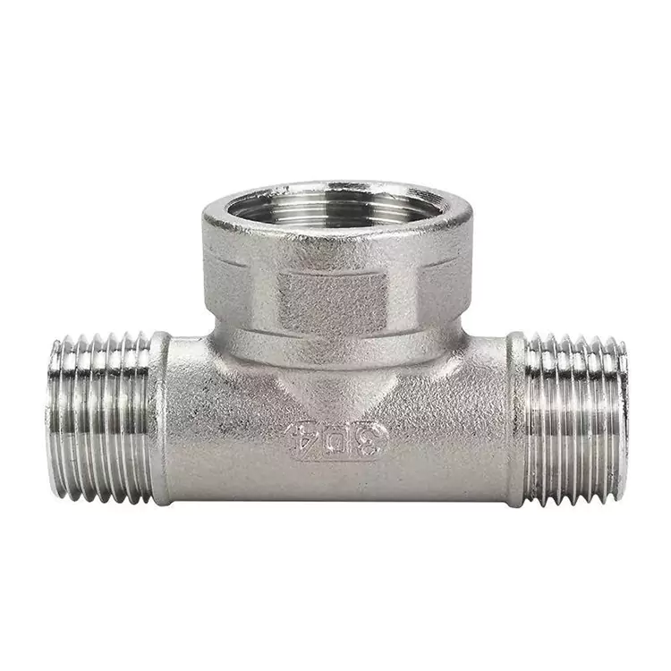 DN15-DN100 BSP ສະແຕນເລດທໍ່ຂະຫນາດກາງ-ຂະຫນາດໃຫຍ່ Tee