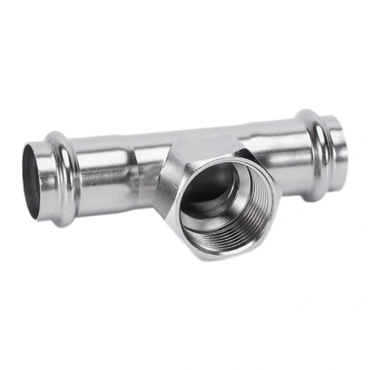 Double-Press Female threaded Tee