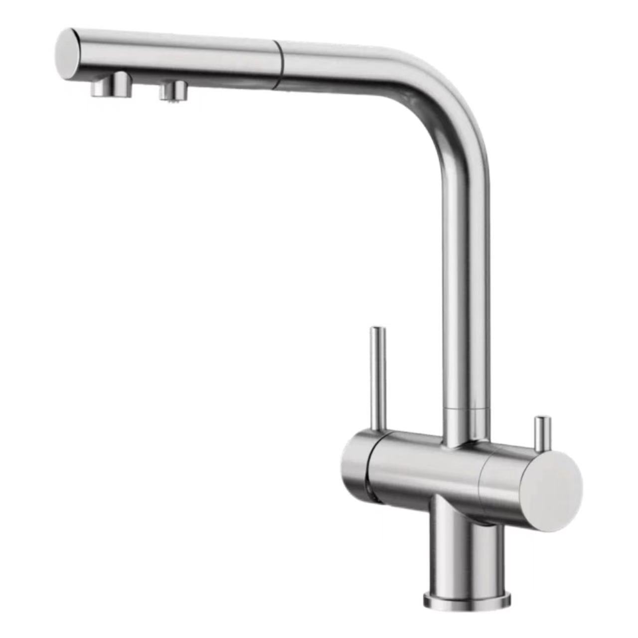 Dual-Control, Dual-Handle Pull-Out Kitchen Faucet ເຄື່ອງຟອກນ້ໍາ Dual-Control, Dual-Handle Pull-Out Kitchen Faucet ເຄື່ອງຟອກນ້ໍາ