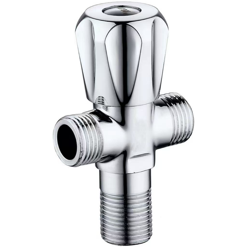 Electroplated Petal Handle ສາມທາງ Diverter Valve