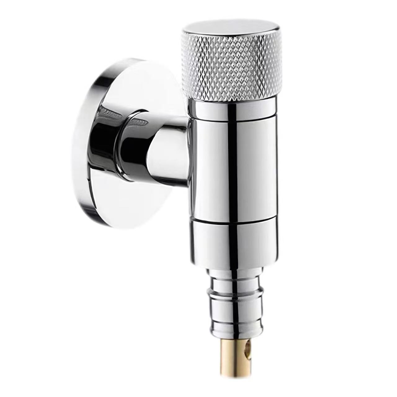 Knurled Handle Anti-Overflow ເຄື່ອງຊັກຜ້ານ້ໍາ Stop Valve Knurled Handle Anti-Overflow ເຄື່ອງຊັກຜ້ານ້ໍາ Stop Valve
