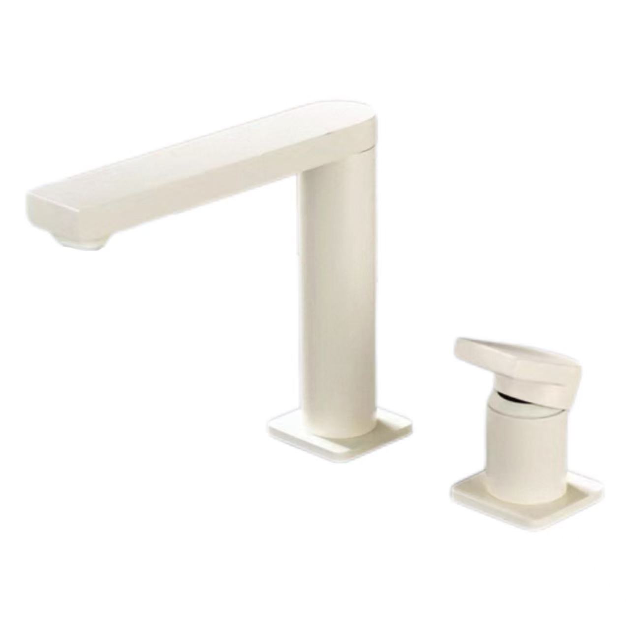 ສີຂາວບໍລິສຸດ Minimalist Split Faucet
