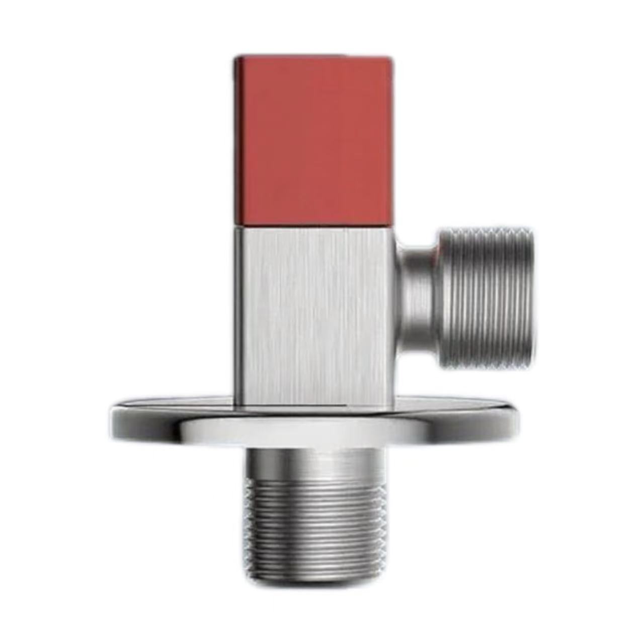 ປ້າຍສີແດງ ແລະສີຟ້າ Square Handle Heater Toilet Inlet Angle Valve ປ້າຍສີແດງ ແລະສີຟ້າ Square Handle Heater Toilet Inlet Angle Valve