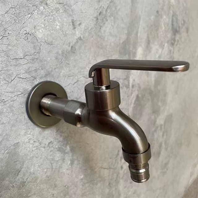 ສະແຕນເລດສະແຕນເລດ Brushed faucet ໄວເປີດ