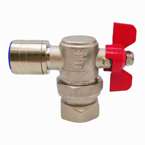 ສະແຕນເລດເຫຼັກແດງ Handle Quick-Connect Angle Valve